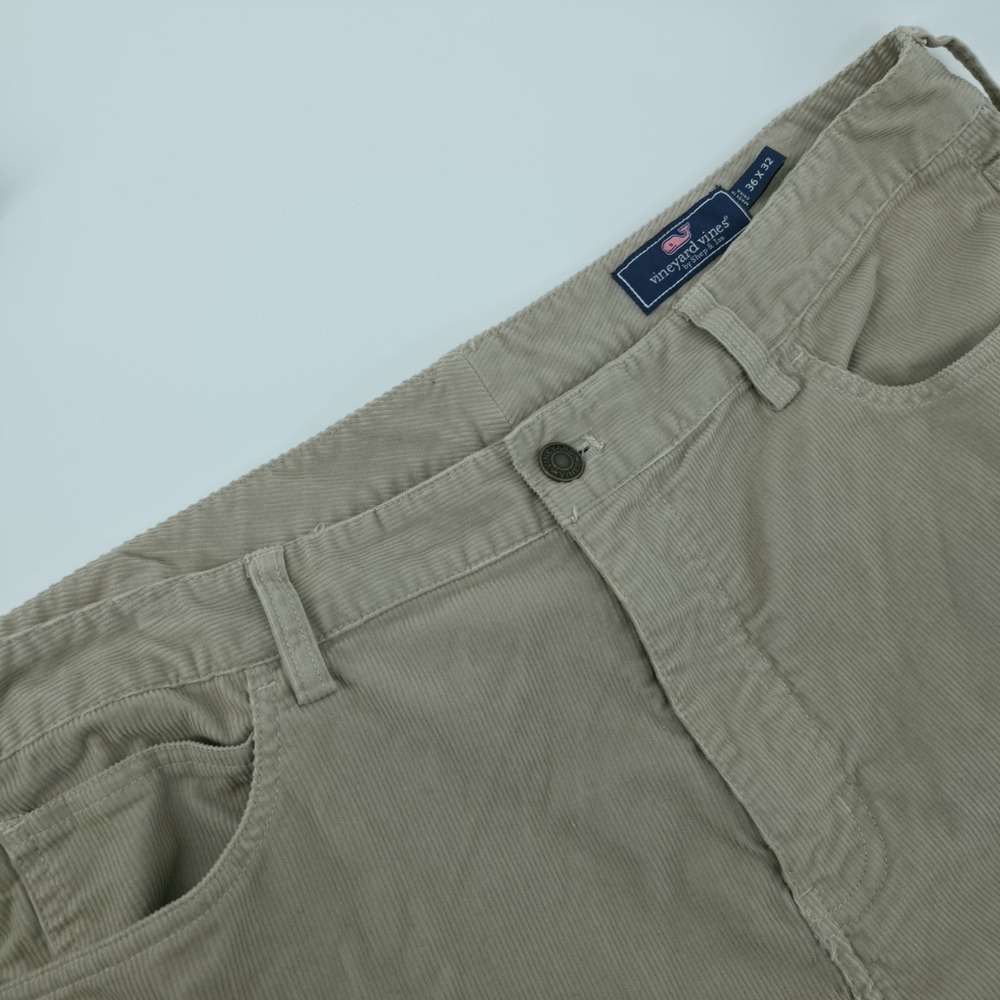 Vineyard Vines Pants Mens 36x32 Beige Corduroy 5‎ Pocket
